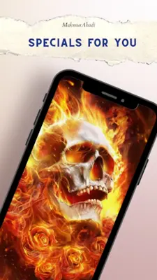 Flame Skull Wallpapers HD android App screenshot 0