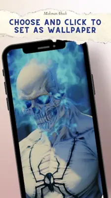 Flame Skull Wallpapers HD android App screenshot 1