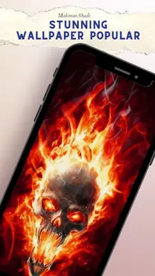 Flame Skull Wallpapers HD android App screenshot 3