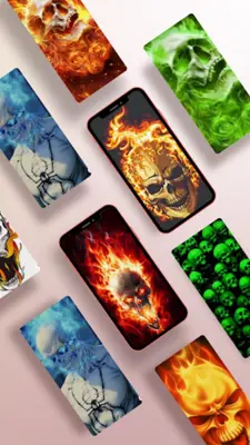 Flame Skull Wallpapers HD android App screenshot 4